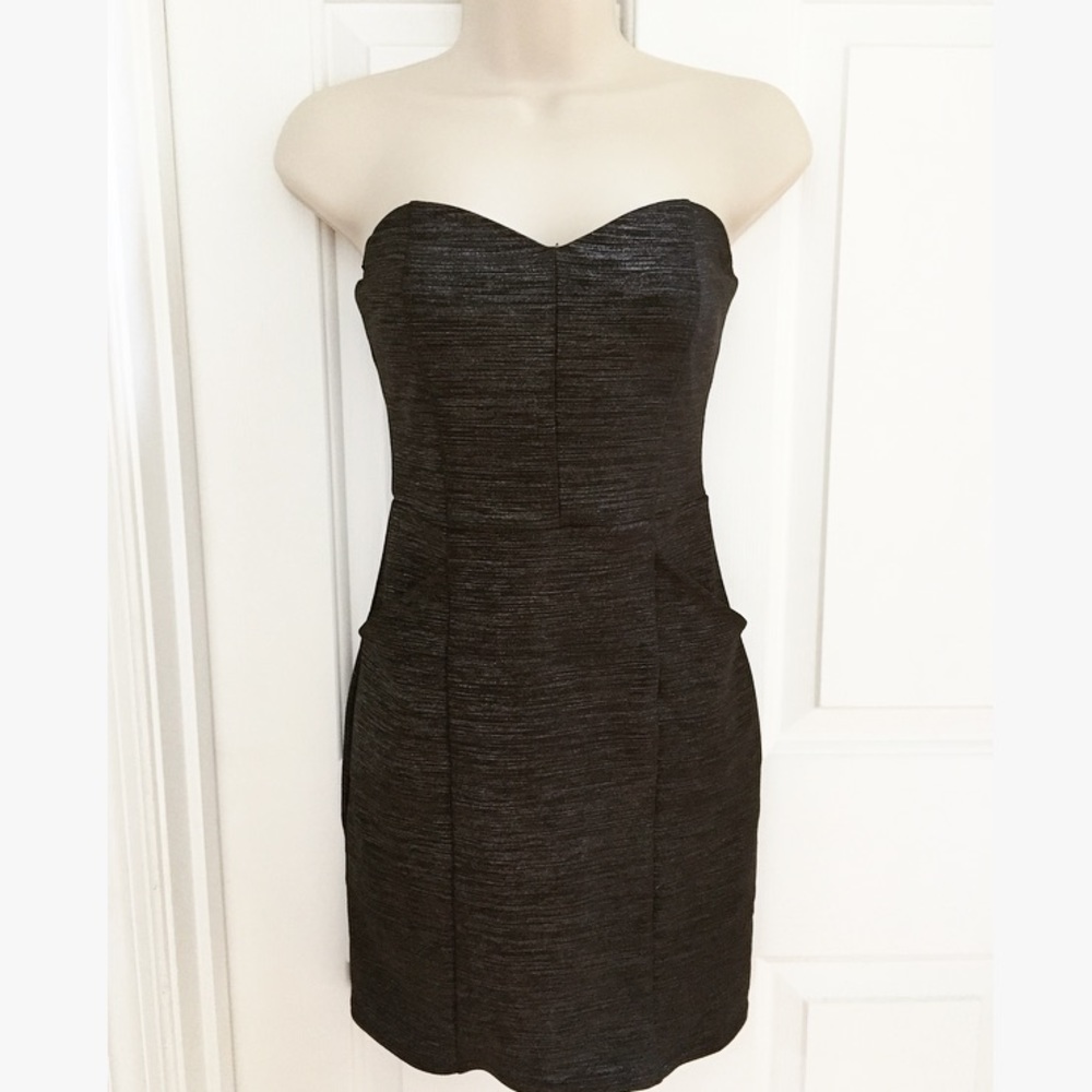 Metallic Strapless Dress